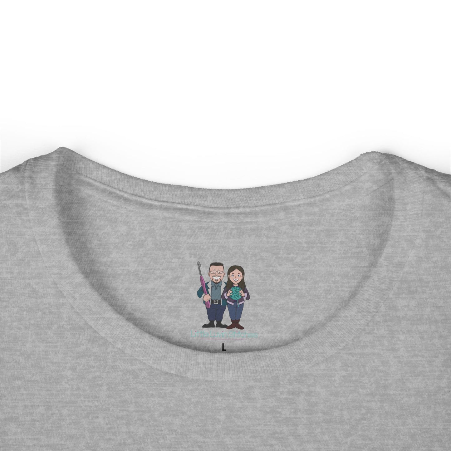 Funny Saying Women's Softstyle Tee, Fitted Crochet Themed T-Shirt