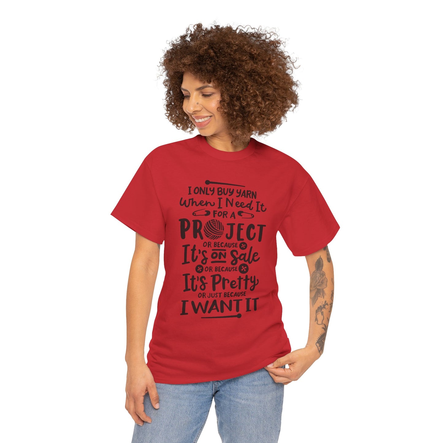 Funny Crochet Theme Unisex Heavy Cotton Tee