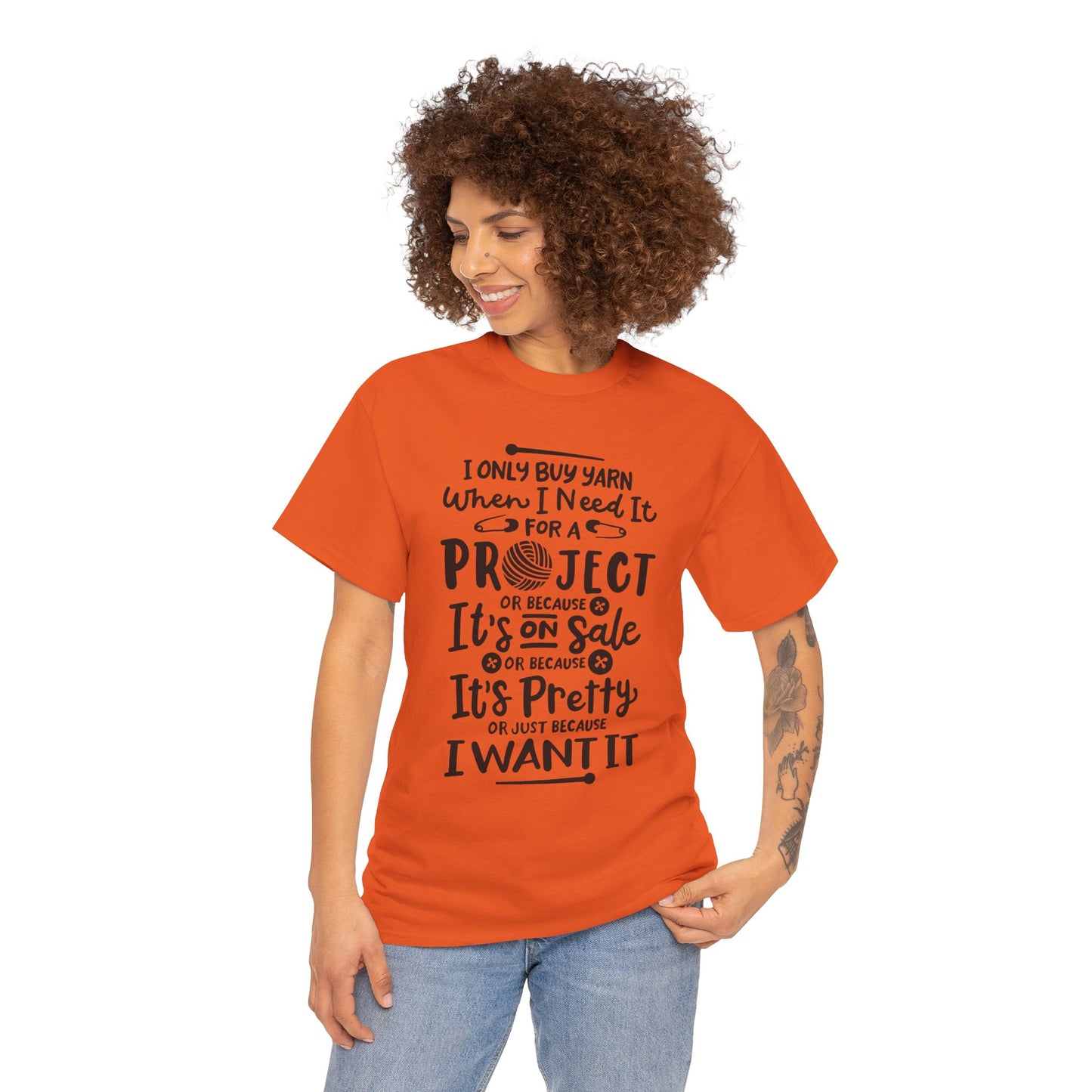 Funny Crochet Theme Unisex Heavy Cotton Tee
