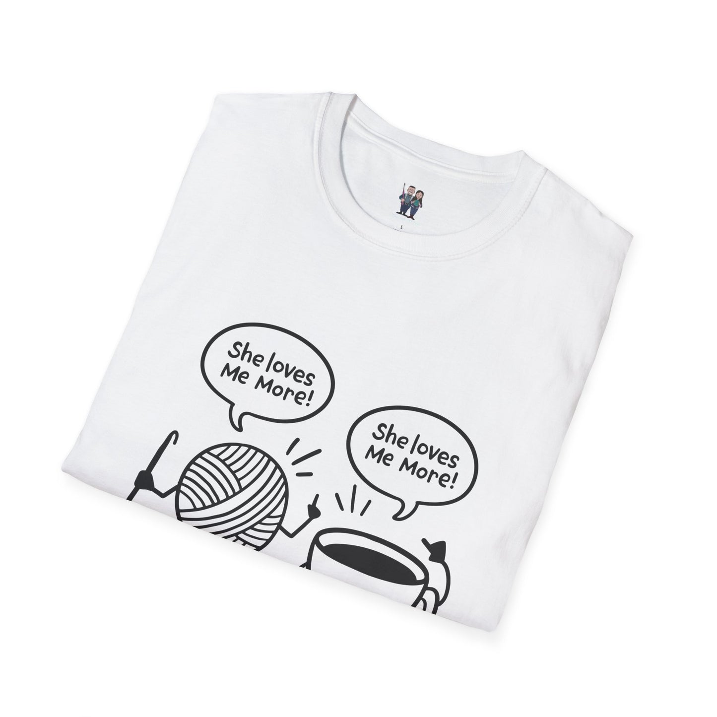 Yarn And Coffee Battle Unisex Heavy Cotton Tee, Crochet Gift