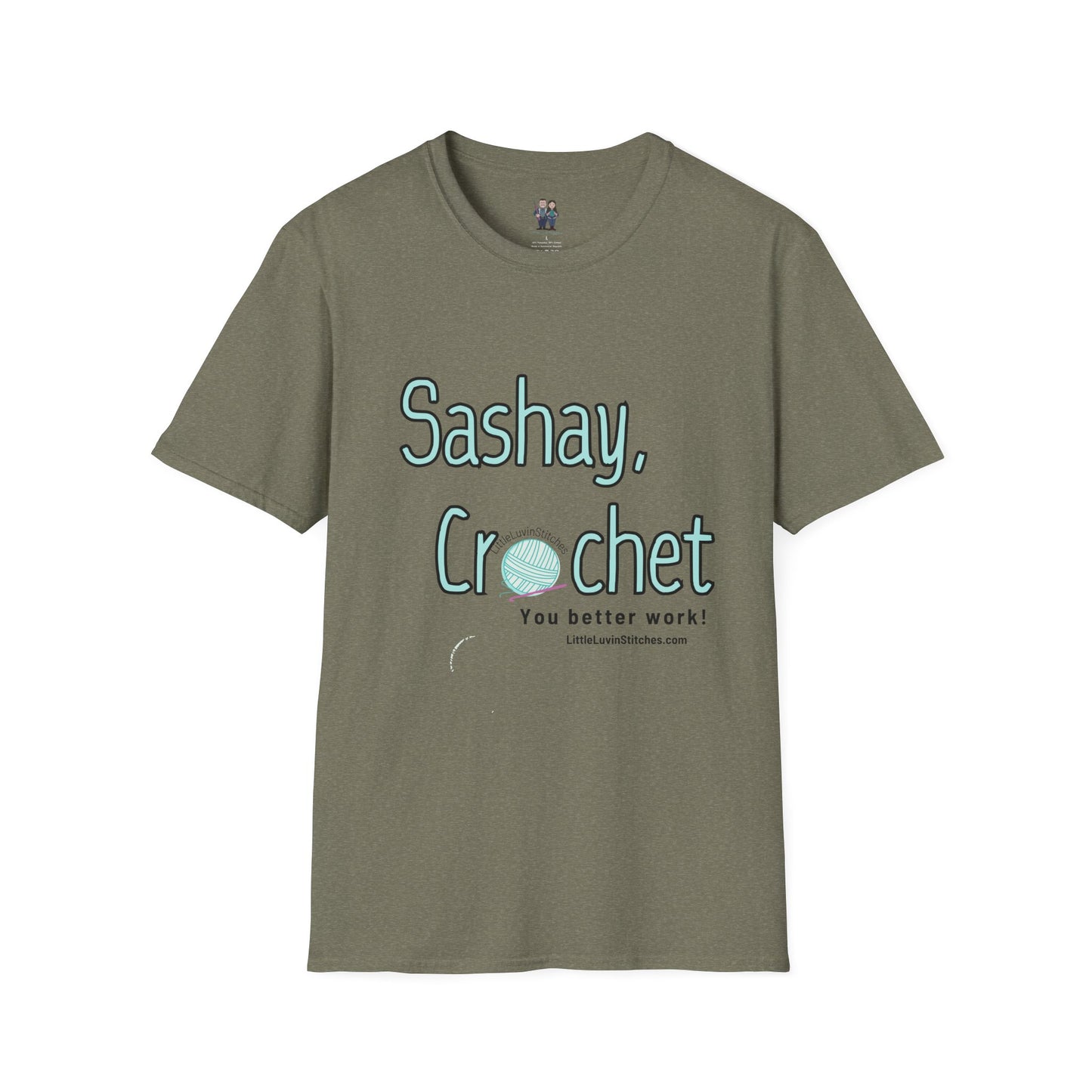 Sashay Crochet, Unisex Softstyle T-Shirt, Comfortable and Extra Soft
