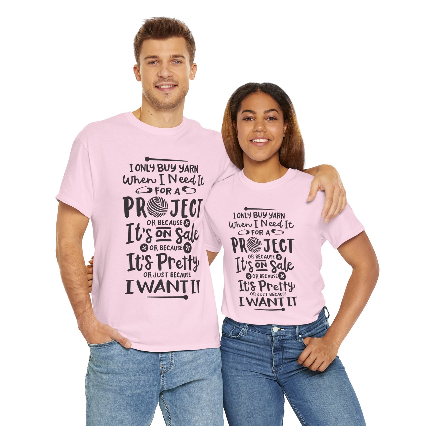 Funny Crochet Theme Unisex Heavy Cotton Tee