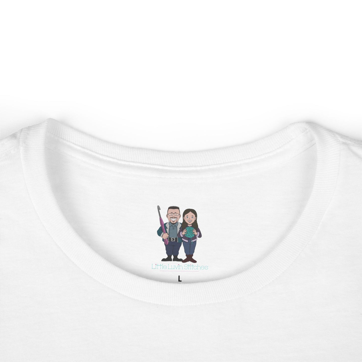 Crochet Nerd, Funny Saying Women's Softstyle Tee