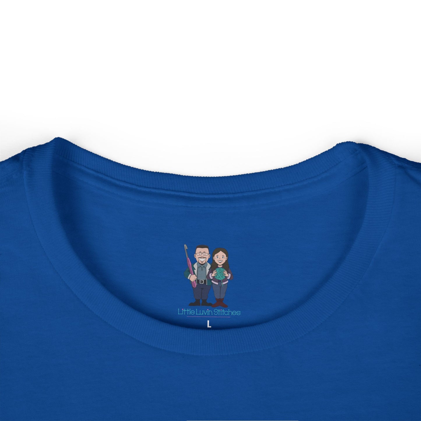 Funny Saying Women's Softstyle Tee, Fitted Crochet Themed T-Shirt