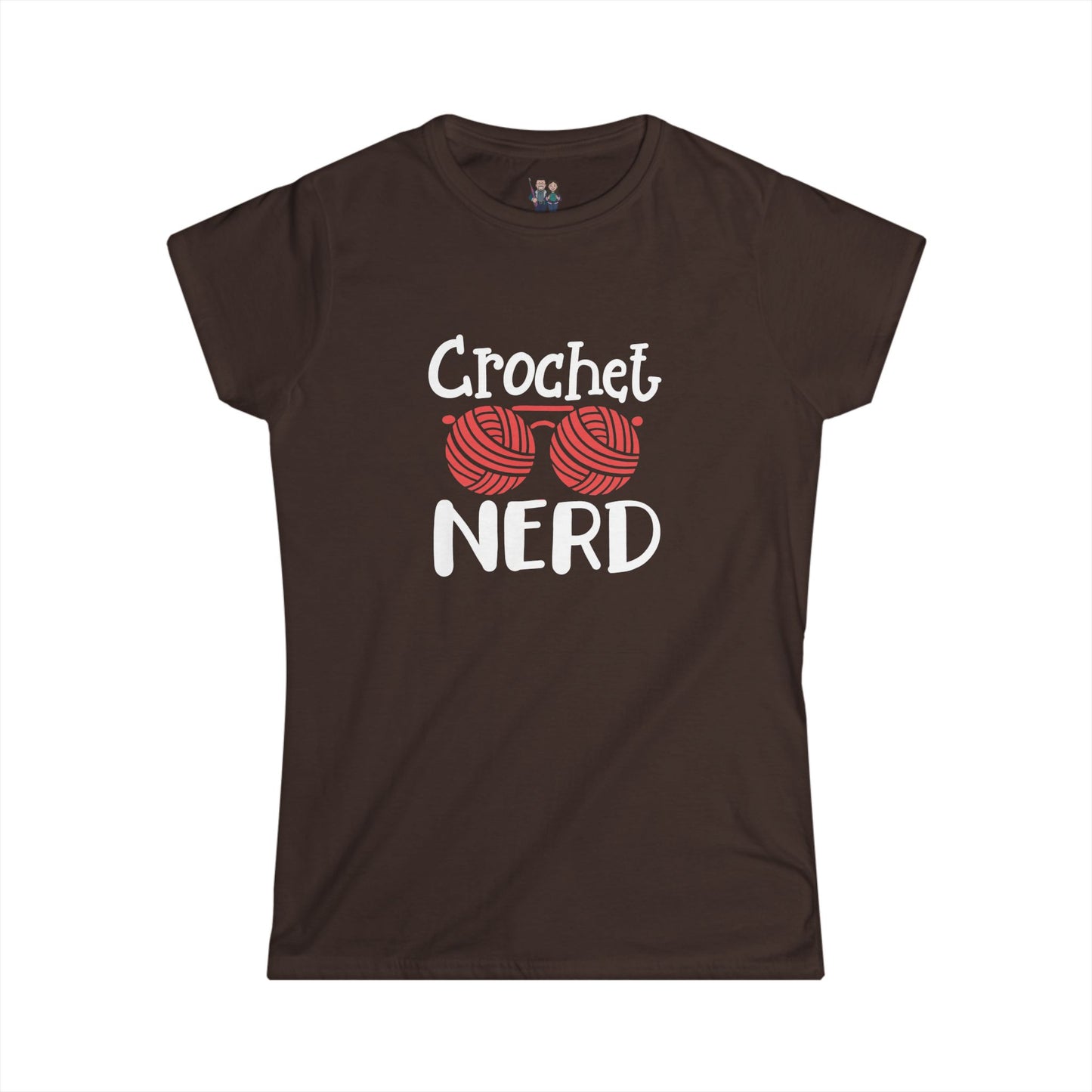 Crochet Nerd, Funny Saying Women's Softstyle Tee