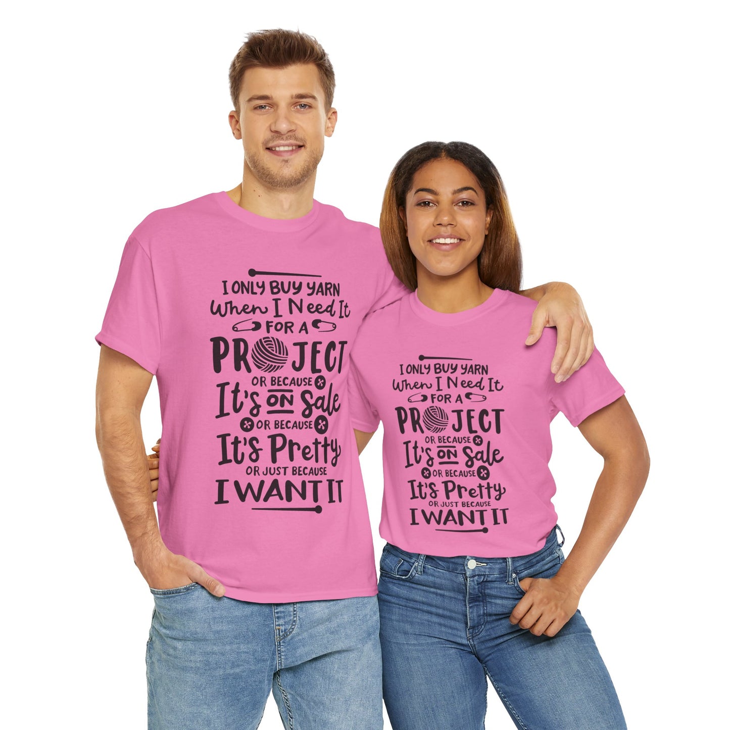 Funny Crochet Theme Unisex Heavy Cotton Tee