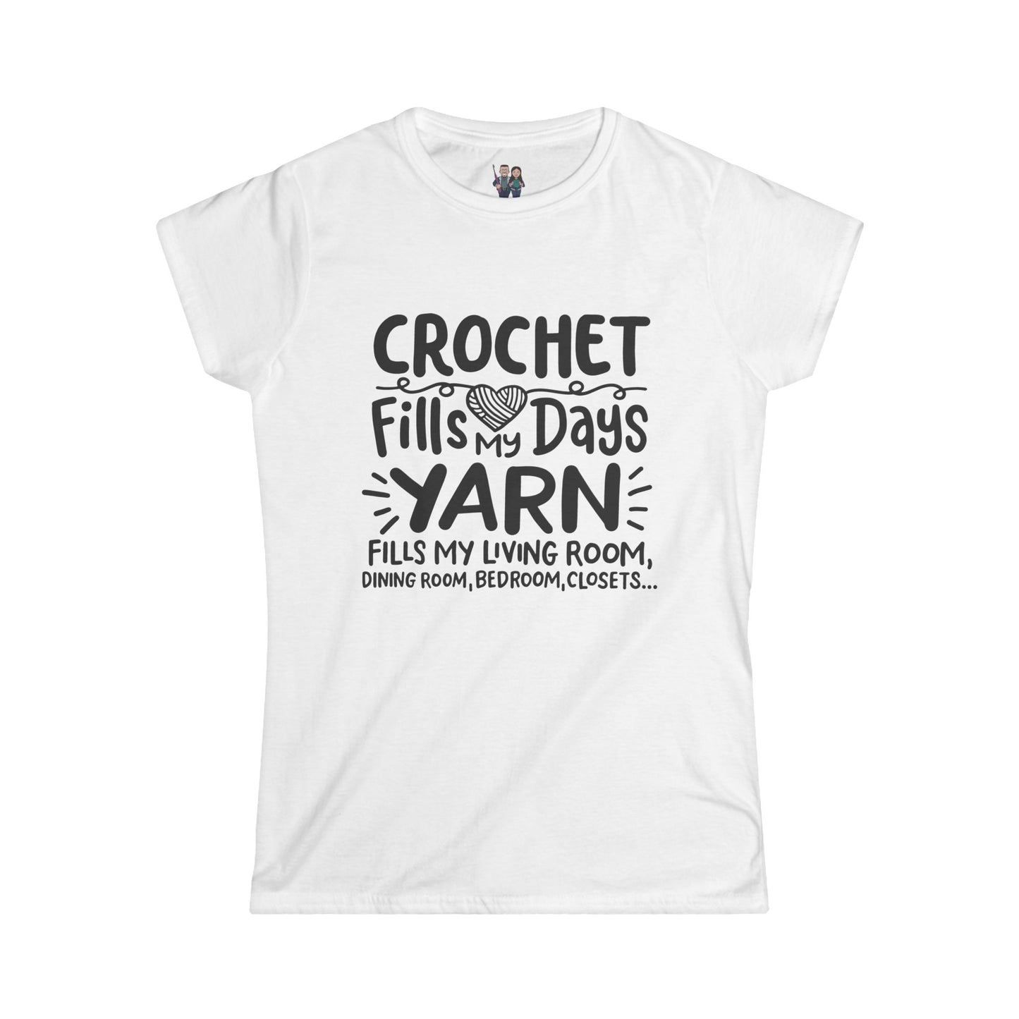 Crochet Humor, Women's Softstyle Tee