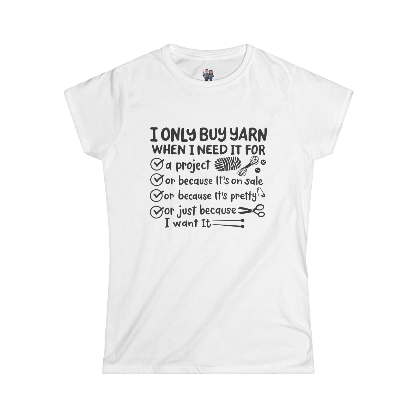 Cute Crochet Lover T-shirt, Women's Softstyle Tee