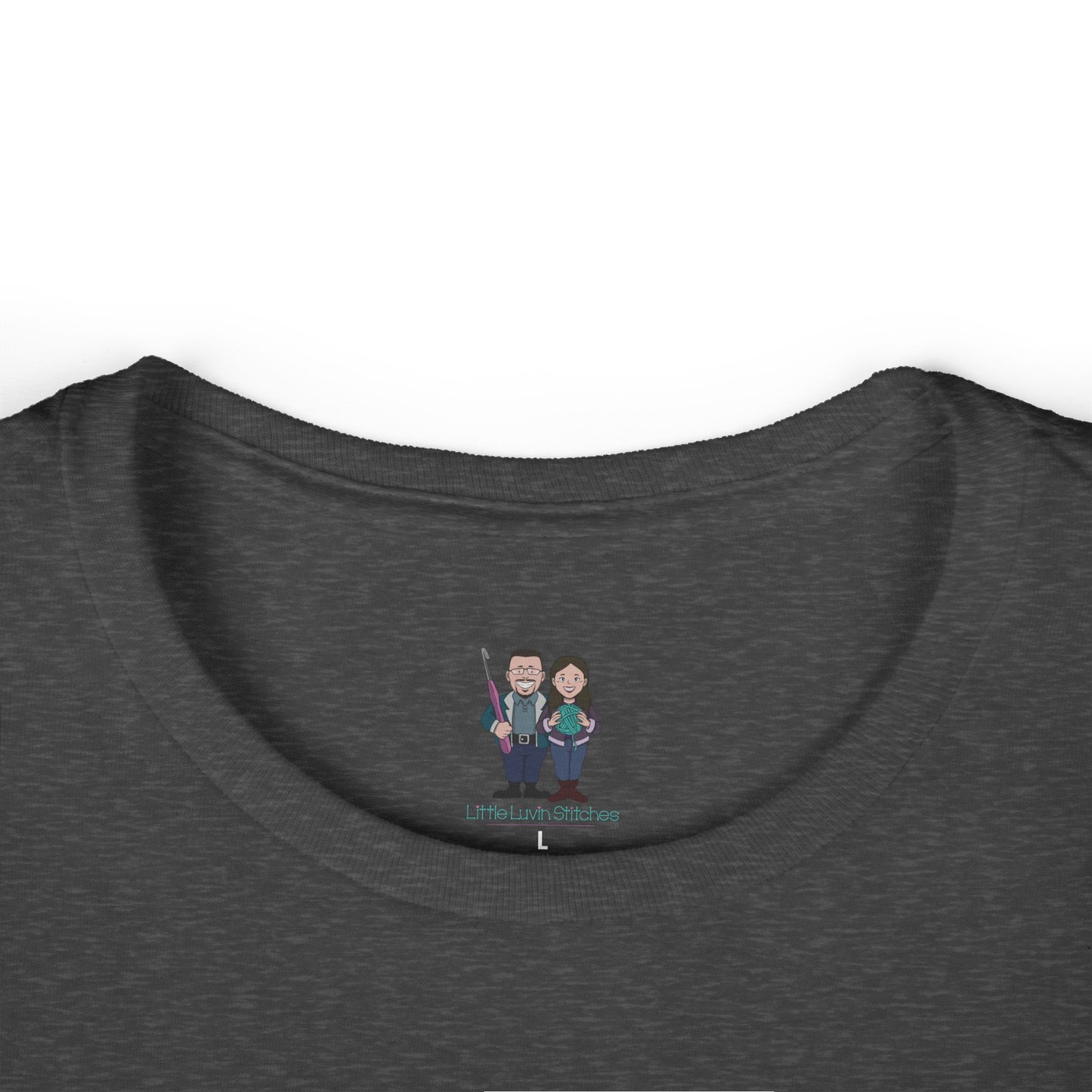 Cute Crochet Themed Women's Softstyle Tee, Fitted Tee