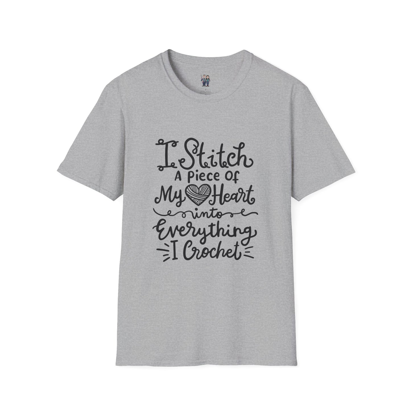 Thoughtful Crochet Saying Unisex Softstyle Tee, Gift For Crochet Lover