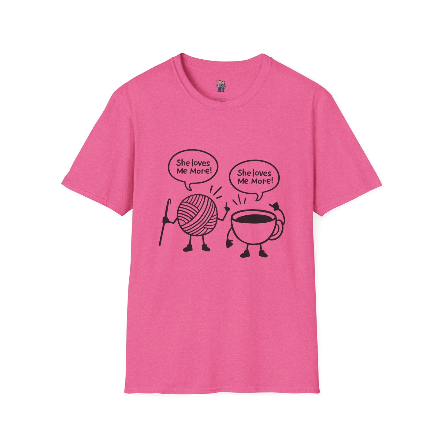 Yarn And Coffee Battle Unisex Heavy Cotton Tee, Crochet Gift