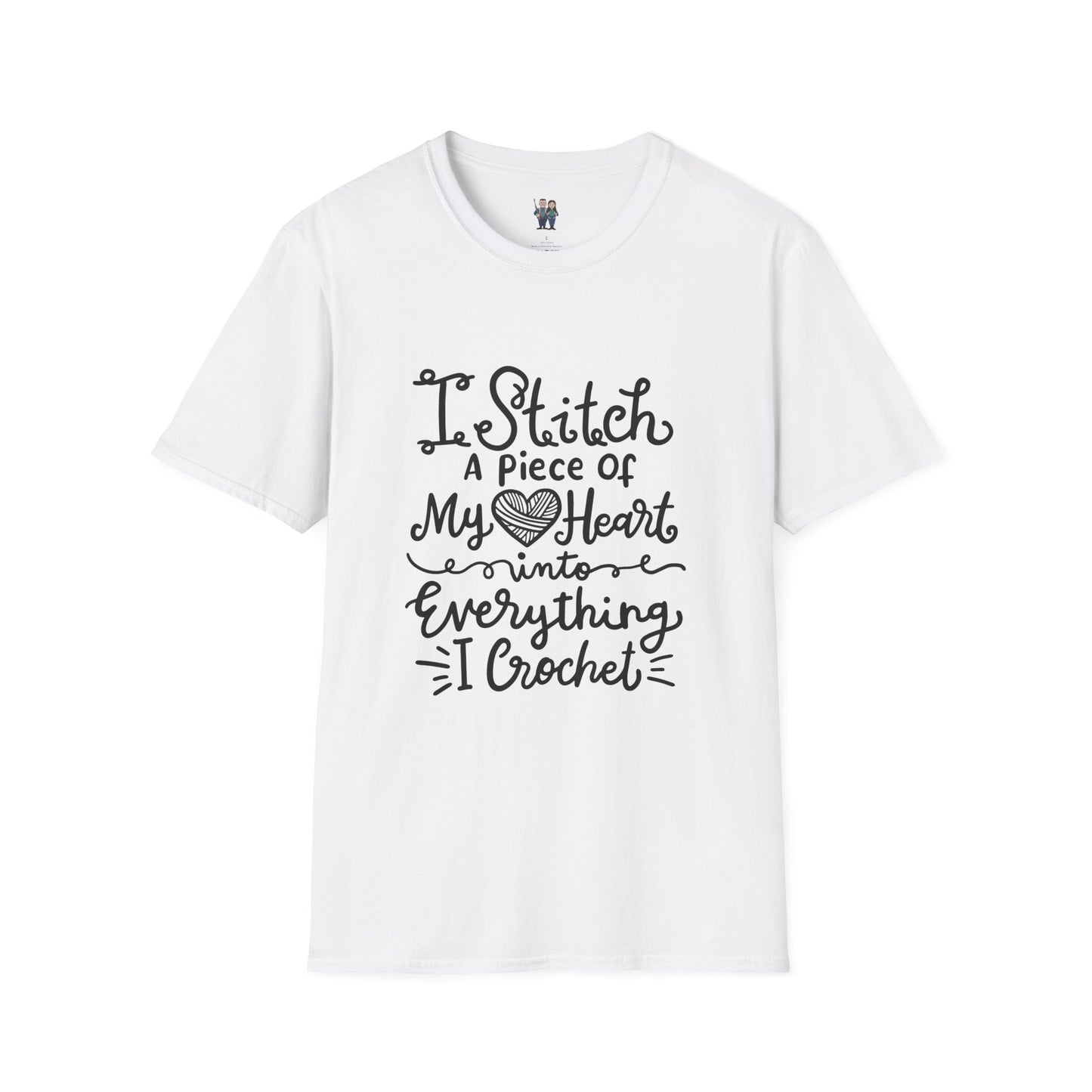 Thoughtful Crochet Saying Unisex Softstyle Tee, Gift For Crochet Lover