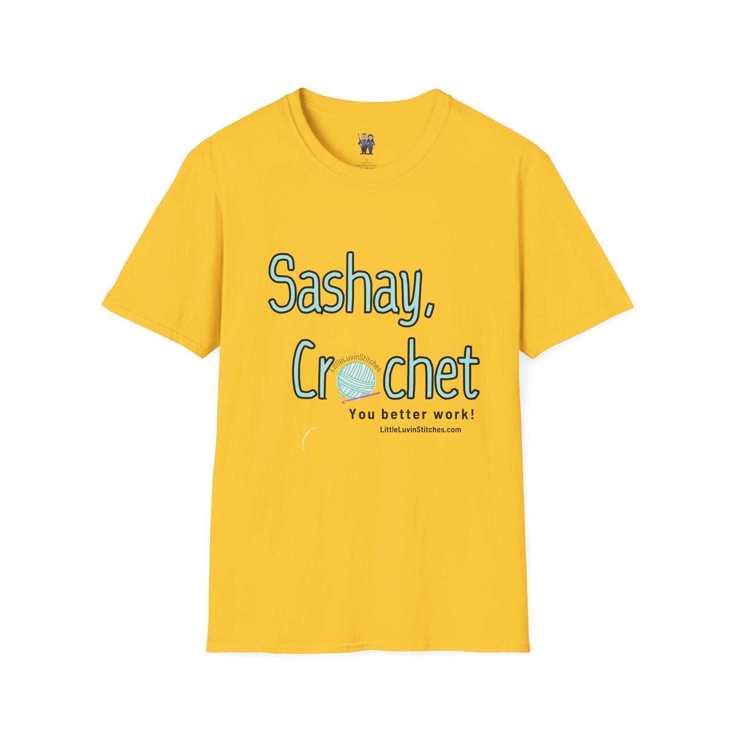 Sashay Crochet, Unisex Softstyle T-Shirt, Comfortable and Extra Soft