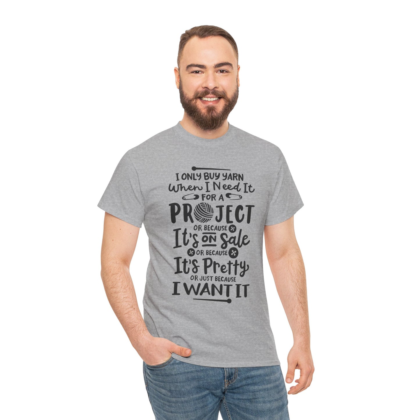 Funny Crochet Theme Unisex Heavy Cotton Tee
