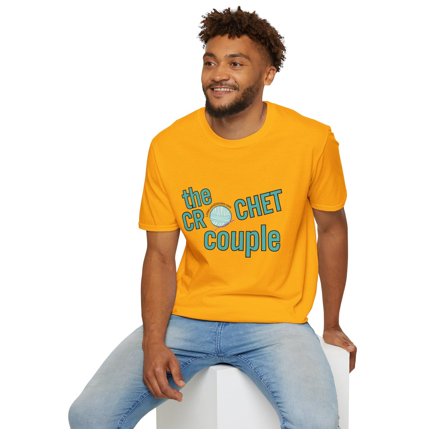 Crochet Couple Unisex Softstyle T-Shirt
