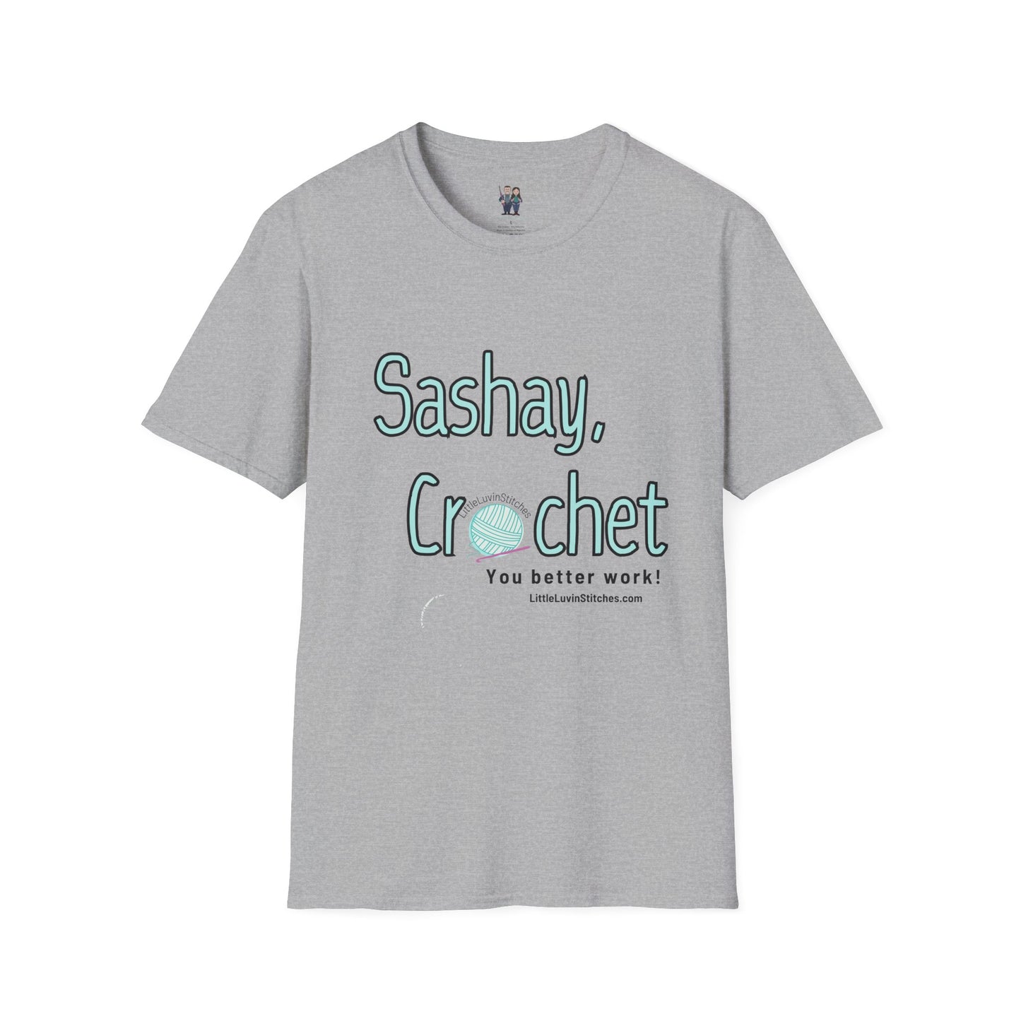 Sashay Crochet, Unisex Softstyle T-Shirt, Comfortable and Extra Soft