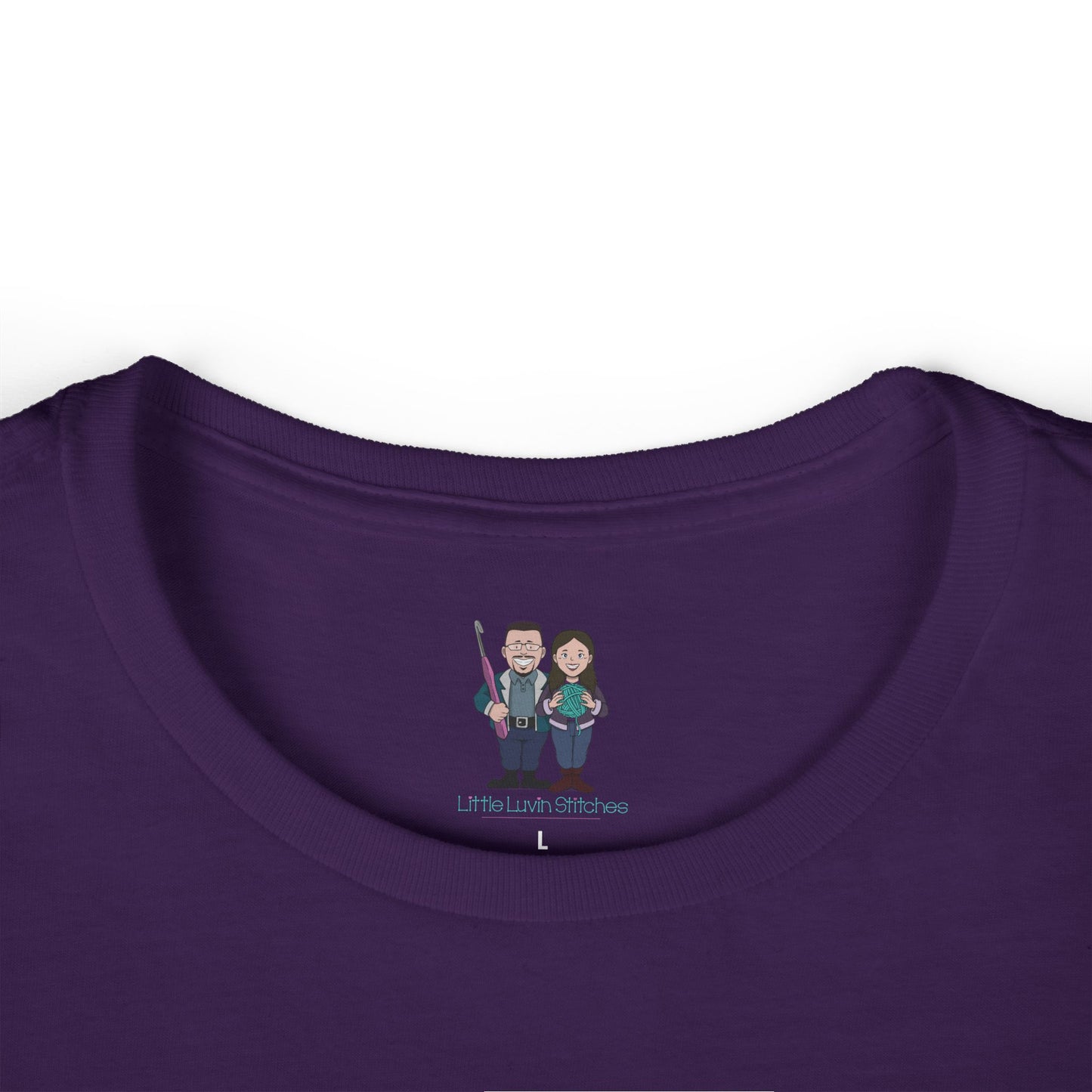 Crochet Nerd, Funny Saying Women's Softstyle Tee