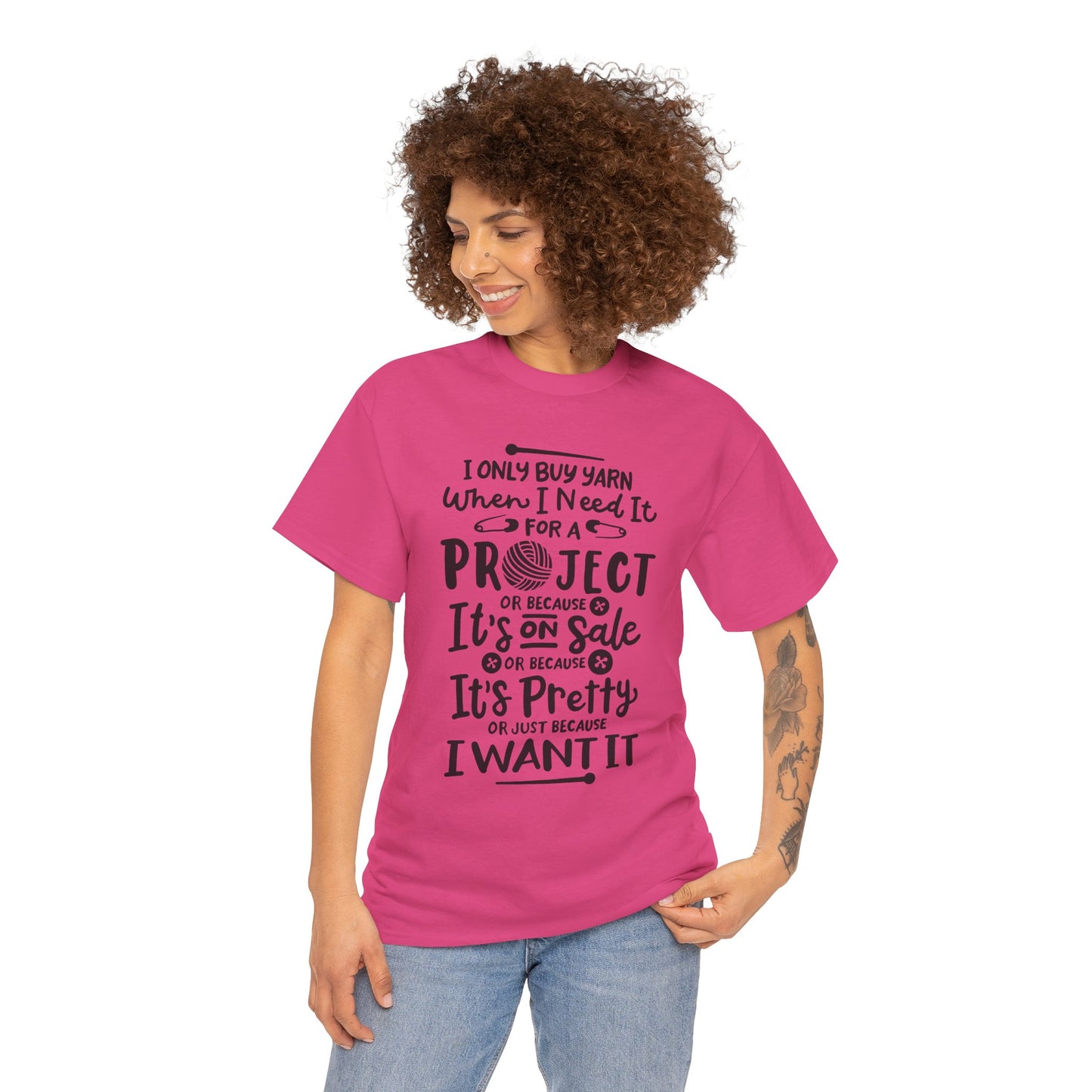 Funny Crochet Theme Unisex Heavy Cotton Tee