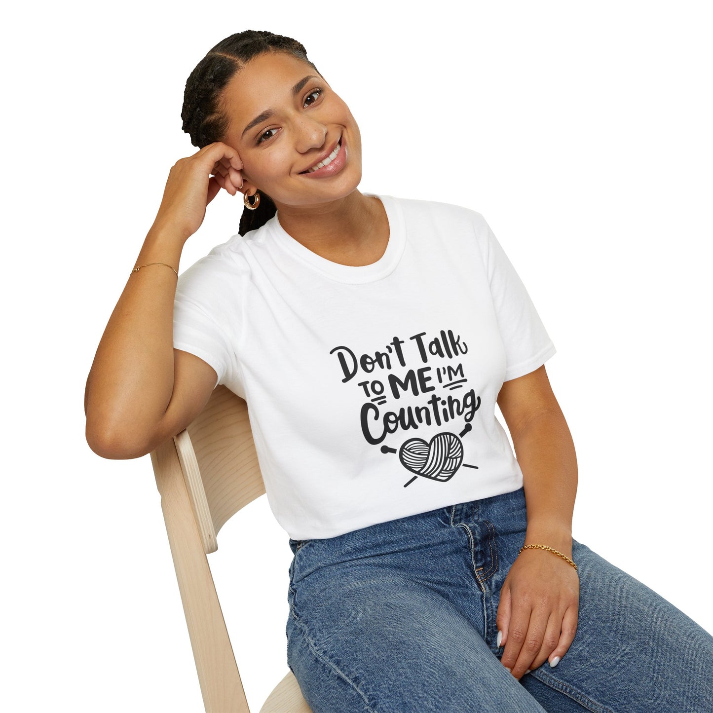 Don't t Talk to Me I'm Counting, Unisex Softstyle Tee, Comfortable, Extra Soft