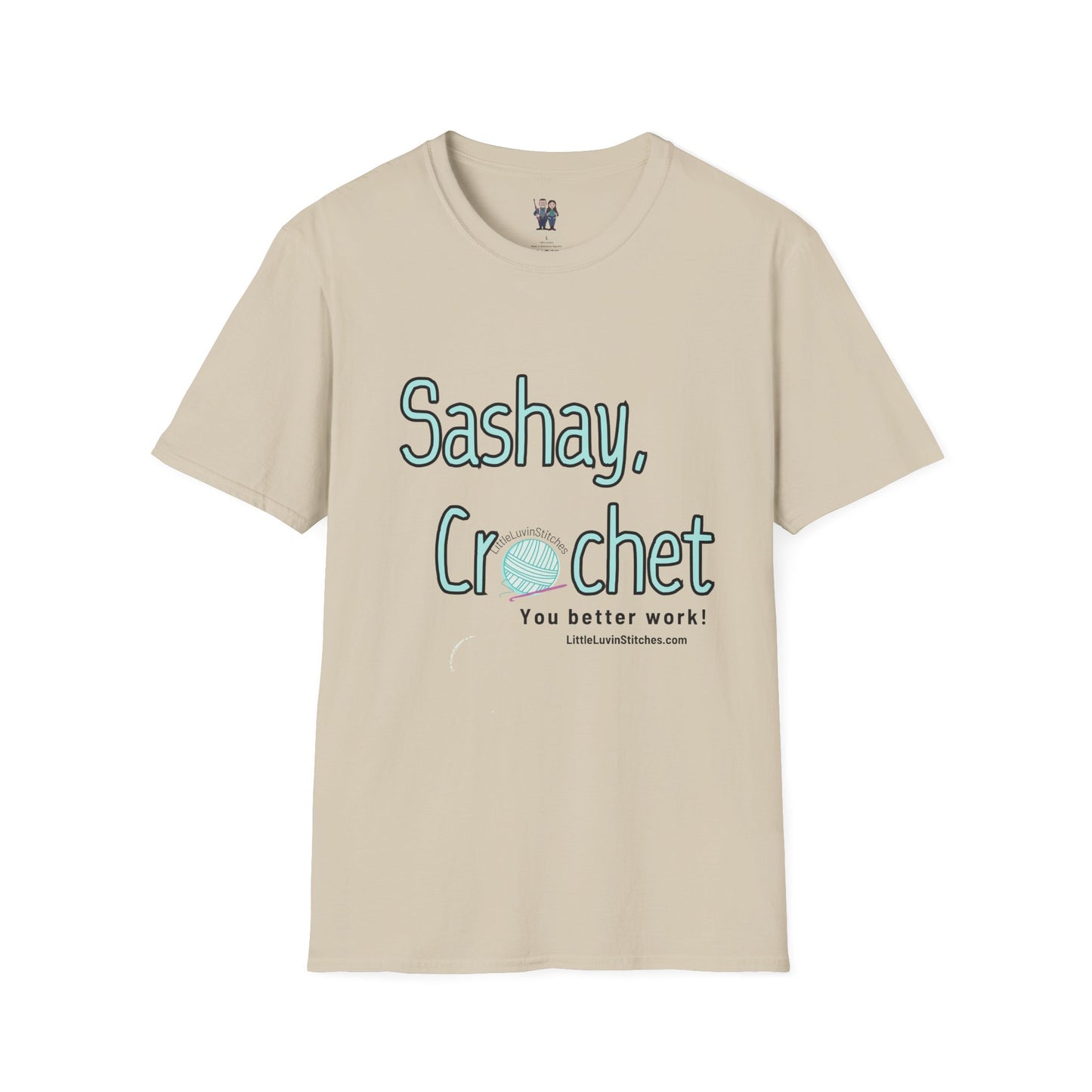 Sashay Crochet, Unisex Softstyle T-Shirt, Comfortable and Extra Soft