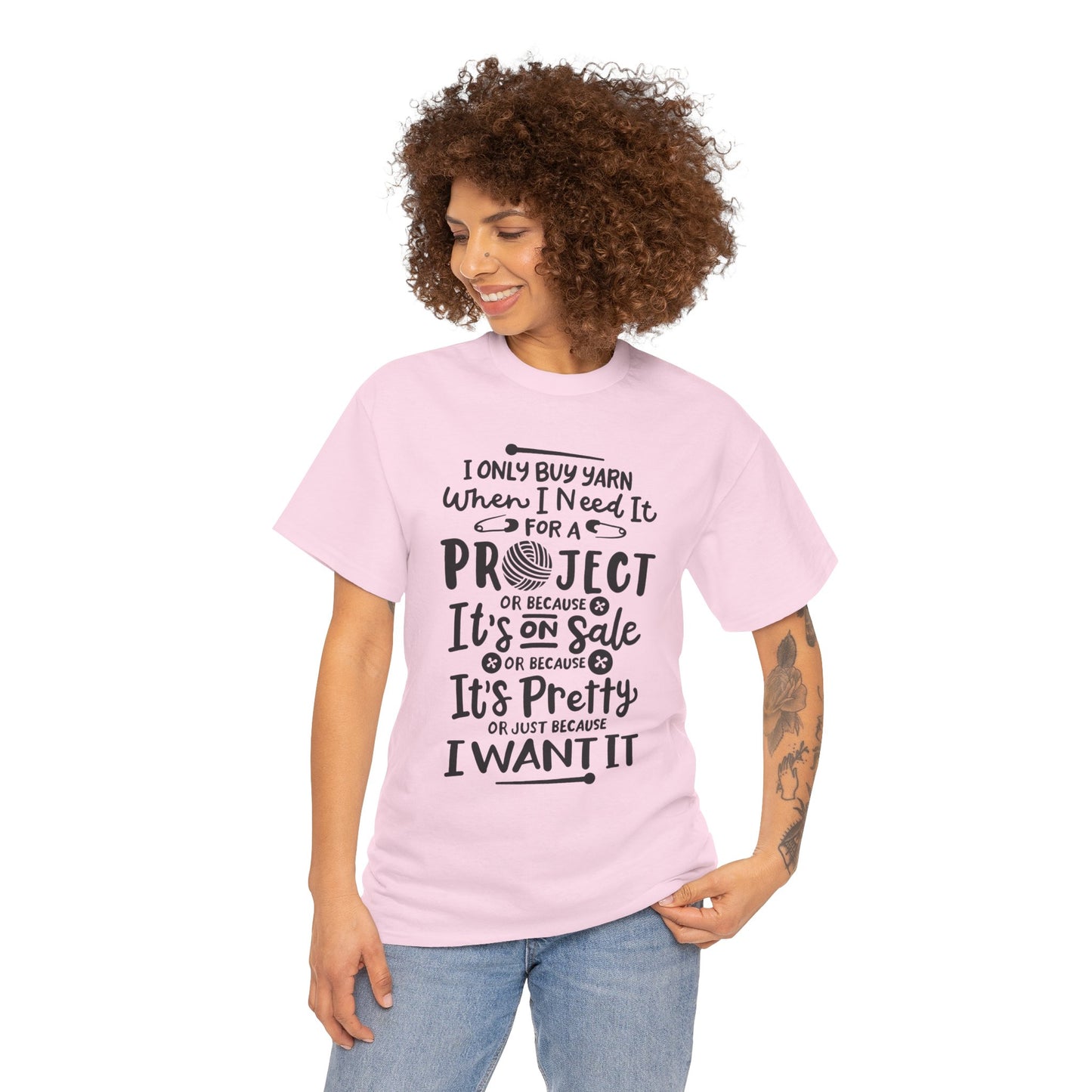 Funny Crochet Theme Unisex Heavy Cotton Tee