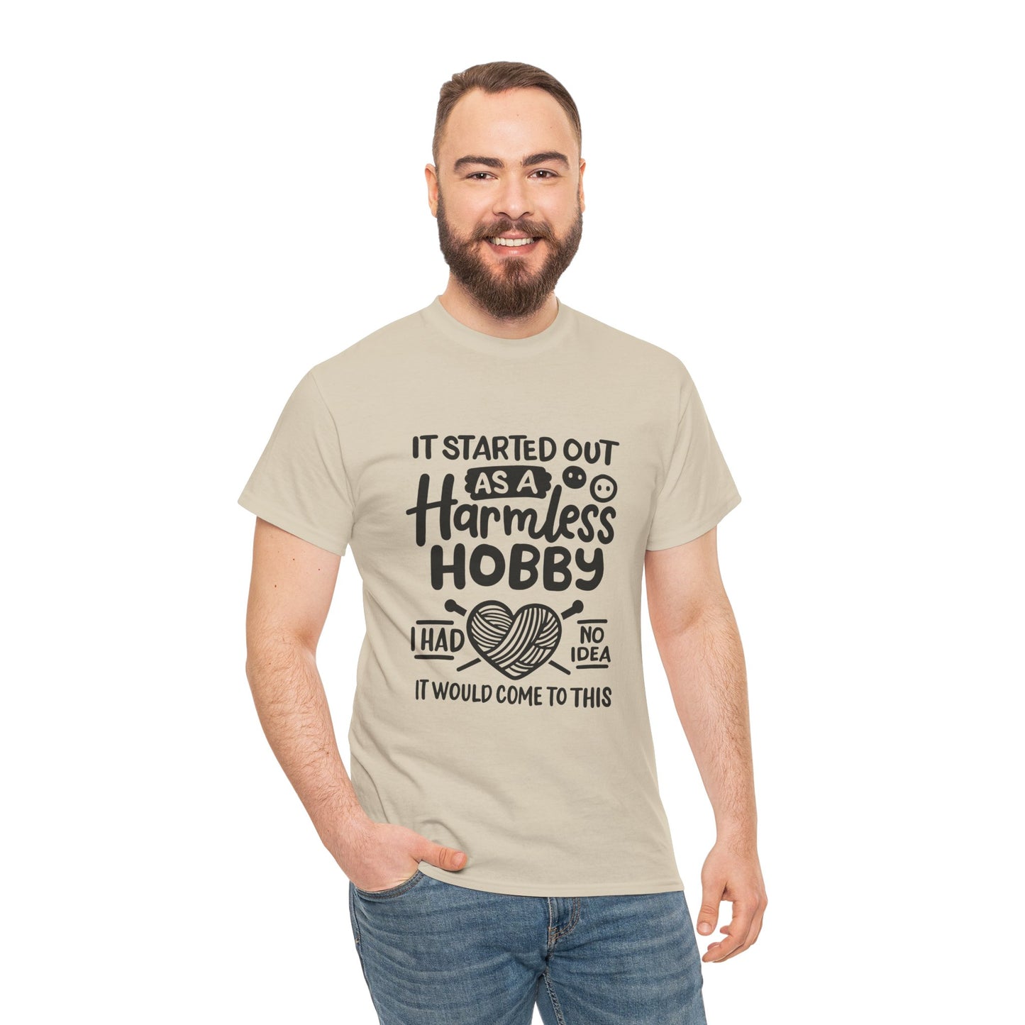 Crochet Hobby T-Shirt Unisex Heavy Cotton Tee