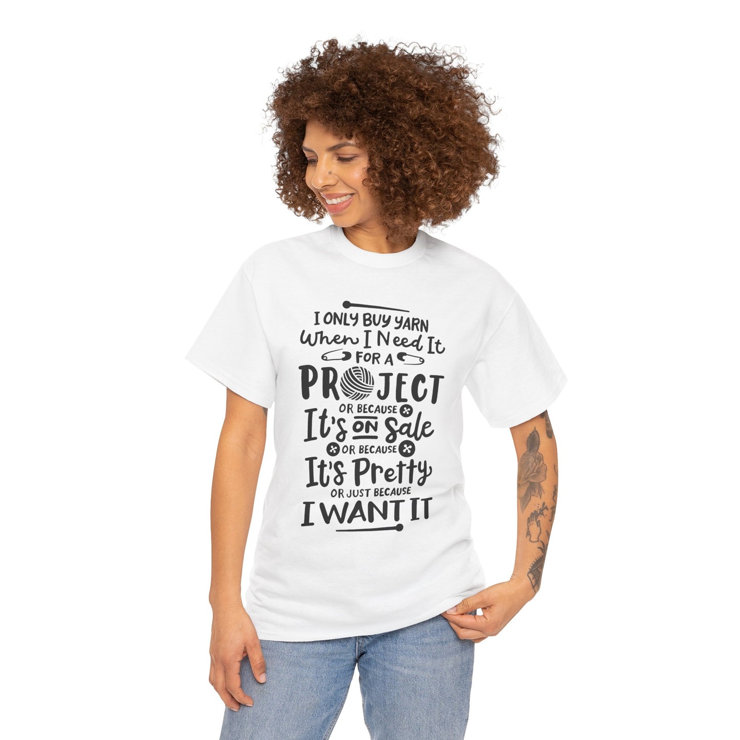 Funny Crochet Theme Unisex Heavy Cotton Tee