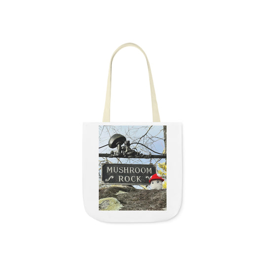 Mac the Mushroom Adventure Canvas Tote Bag, 3 Sizes, 5-Color Straps