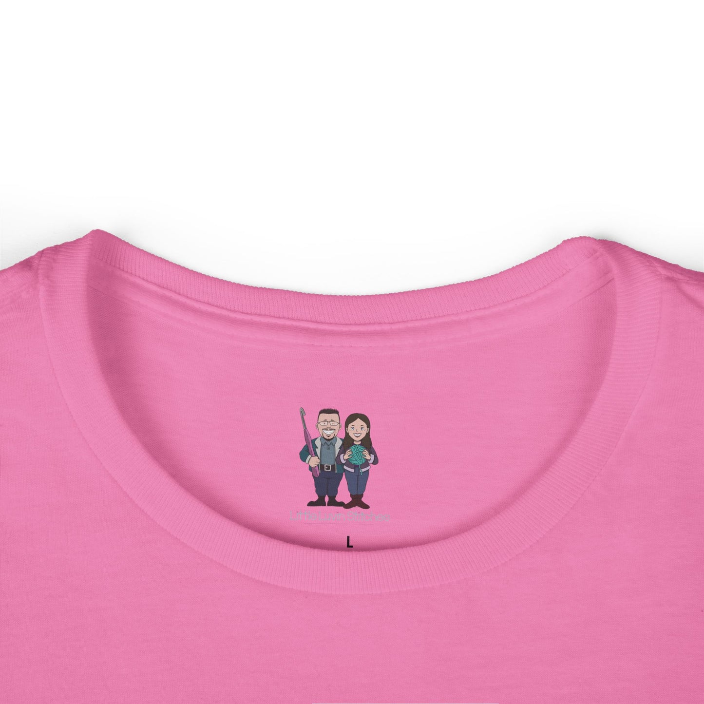 Cute Crochet Saying Women's Softstyle Tee, Comfortable Fitted Tee