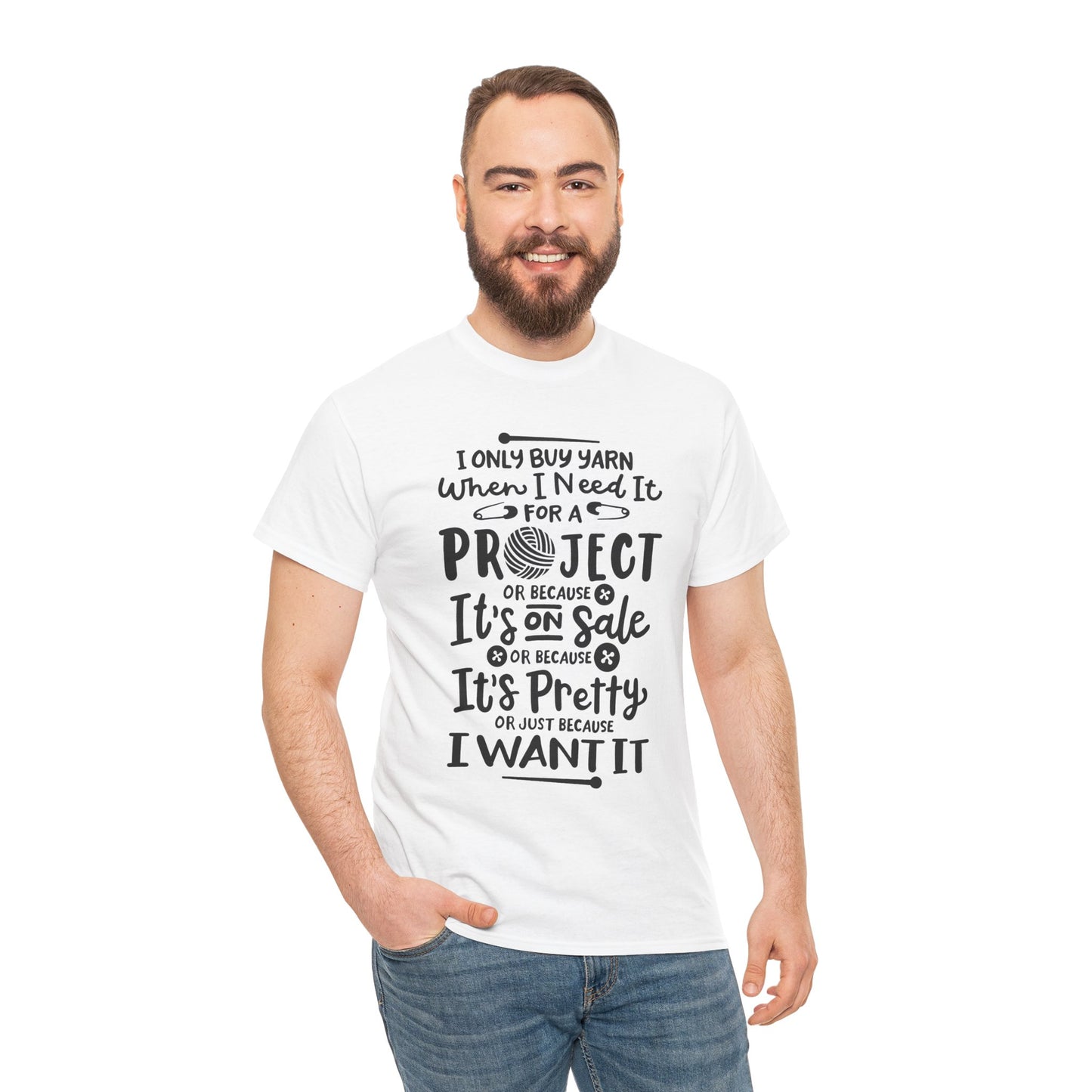 Funny Crochet Theme Unisex Heavy Cotton Tee