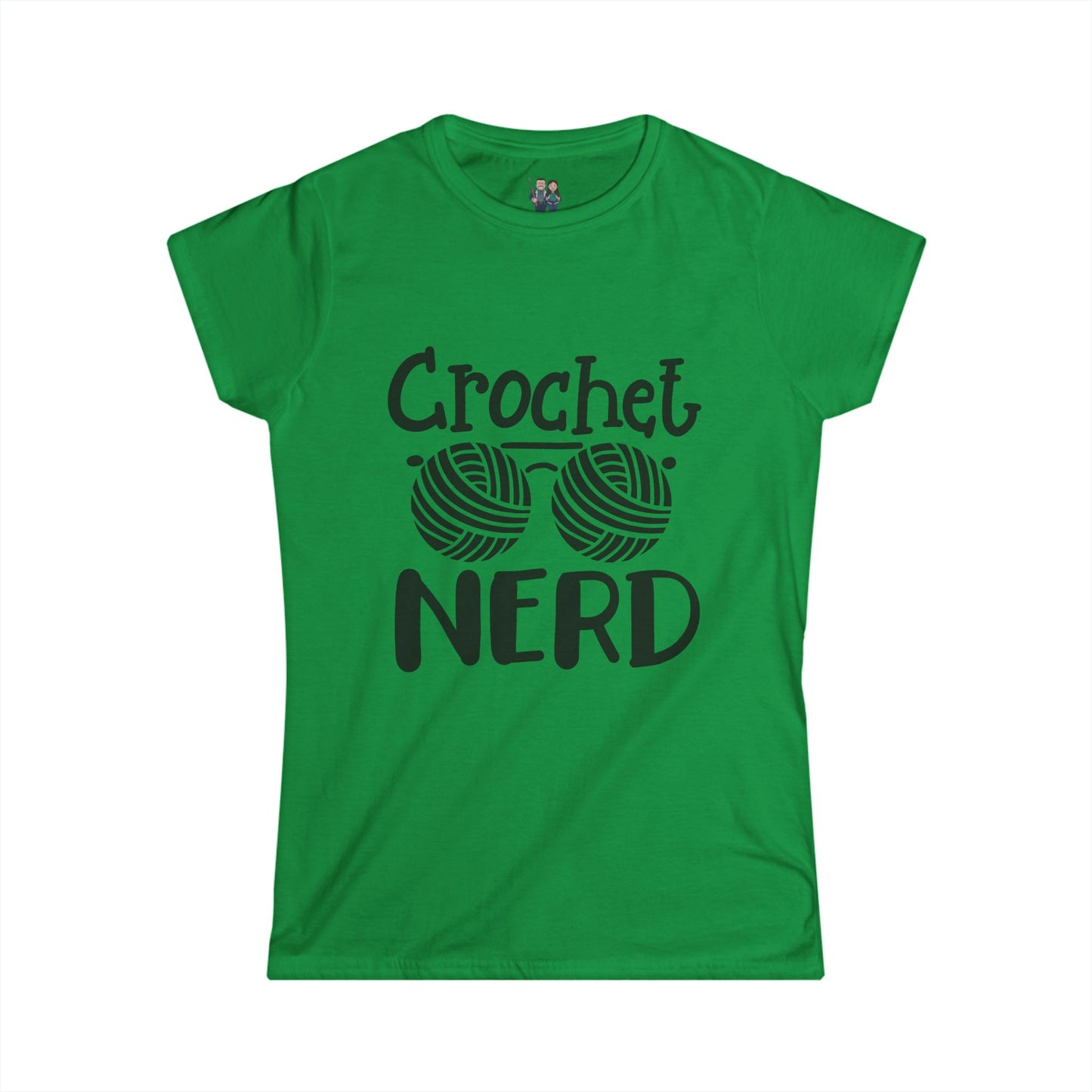 Crochet Nerd, Funny Saying Women's Softstyle Tee