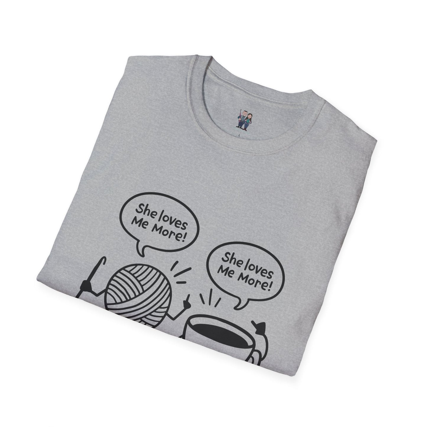 Yarn And Coffee Battle Unisex Heavy Cotton Tee, Crochet Gift