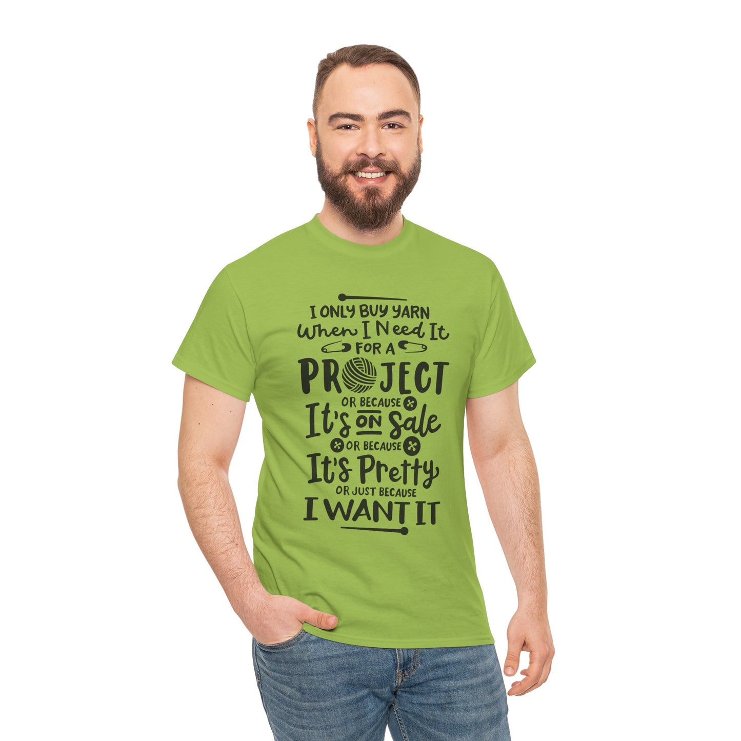 Funny Crochet Theme Unisex Heavy Cotton Tee