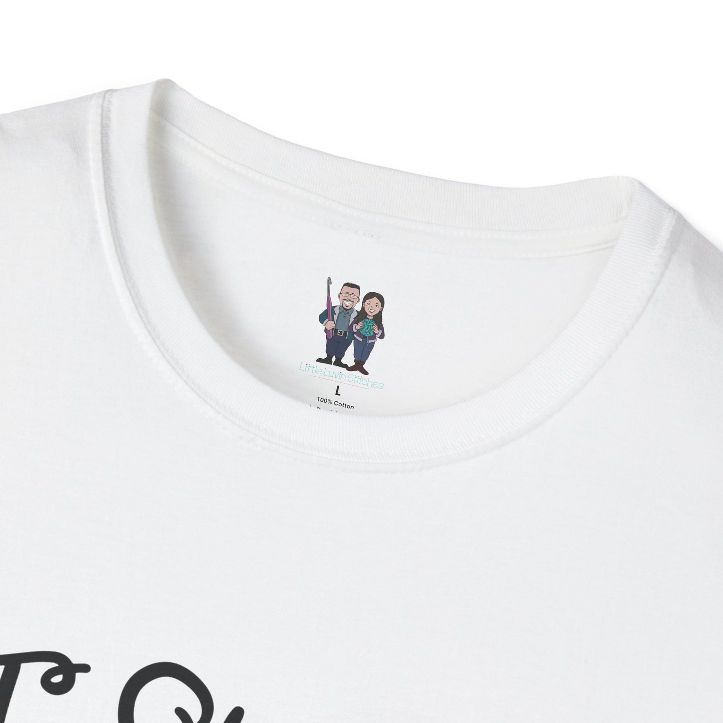 Thoughtful Crochet Saying Unisex Softstyle Tee, Gift For Crochet Lover