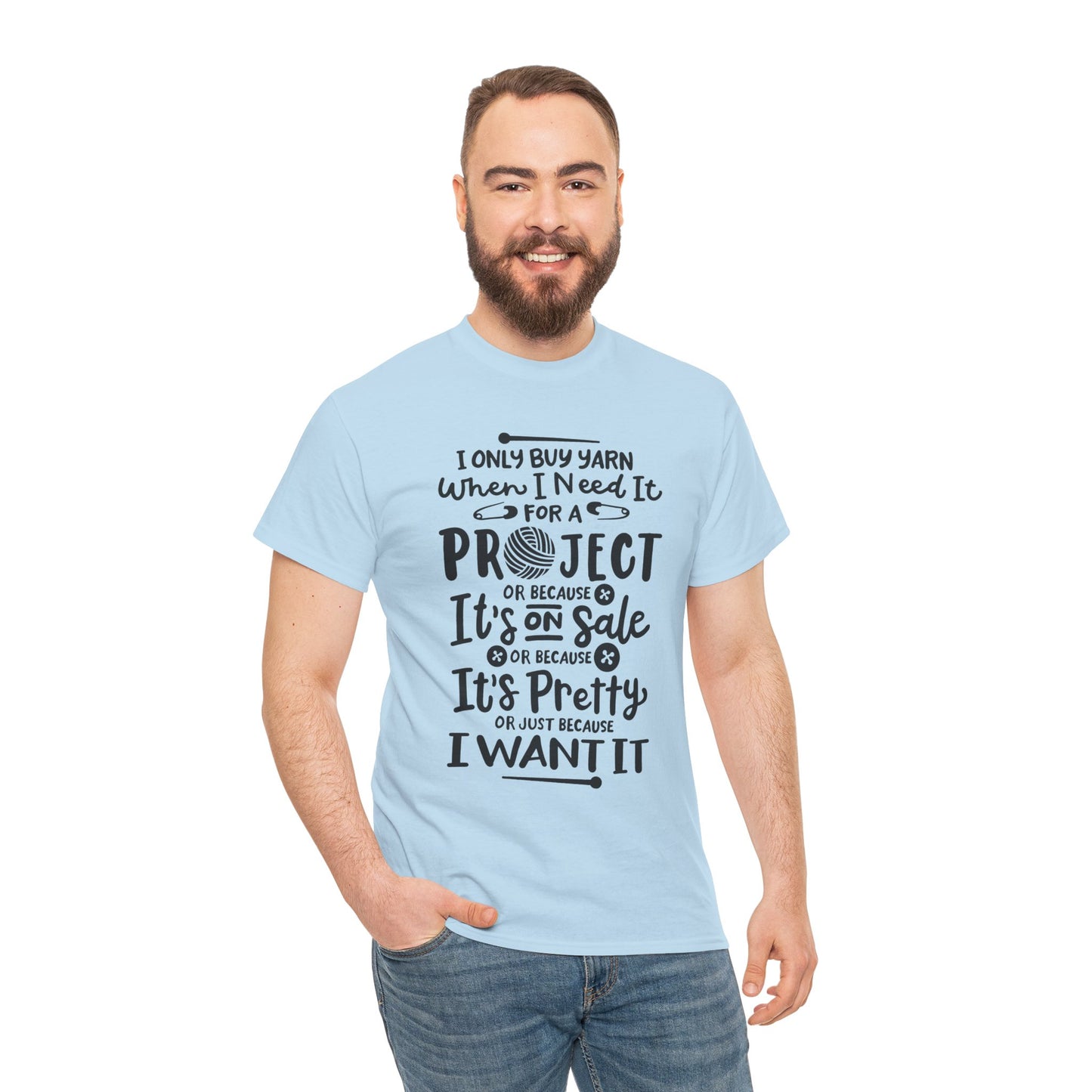 Funny Crochet Theme Unisex Heavy Cotton Tee