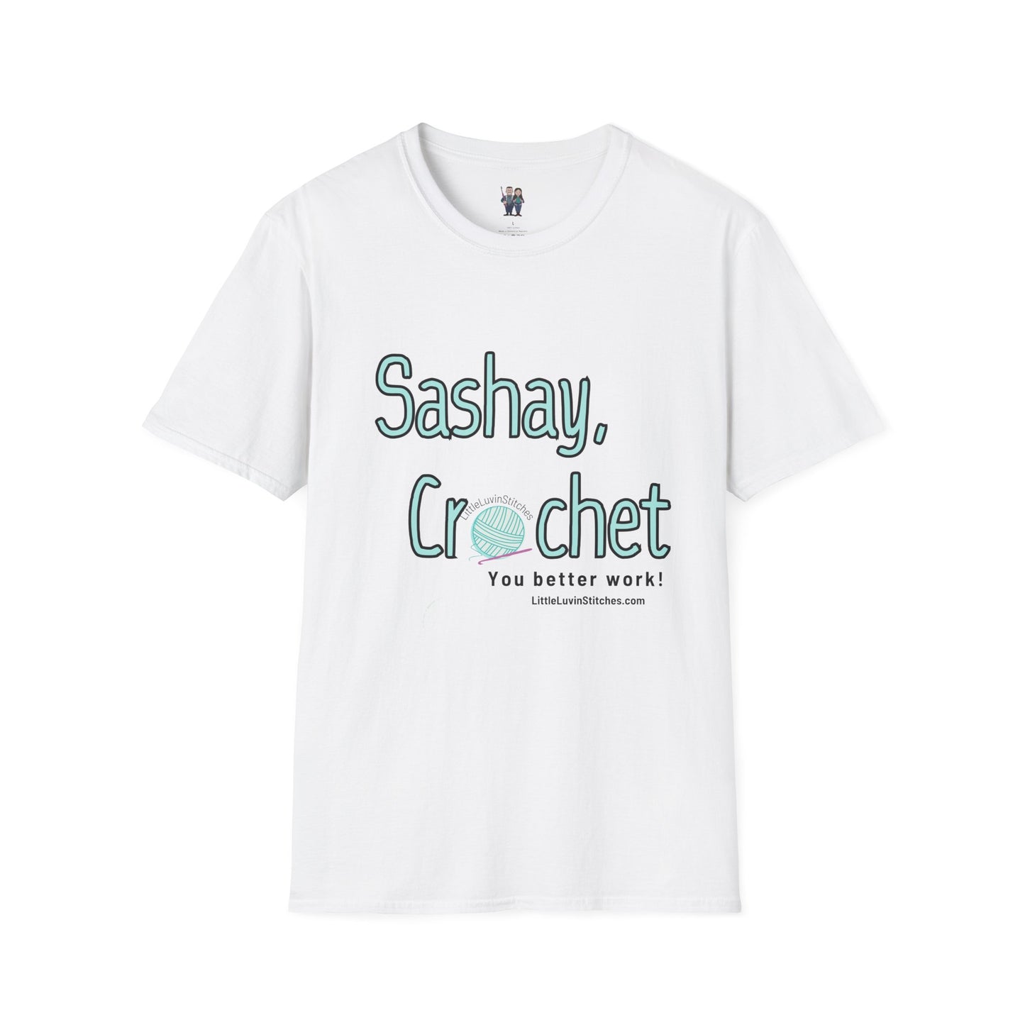 Sashay Crochet, Unisex Softstyle T-Shirt, Comfortable and Extra Soft