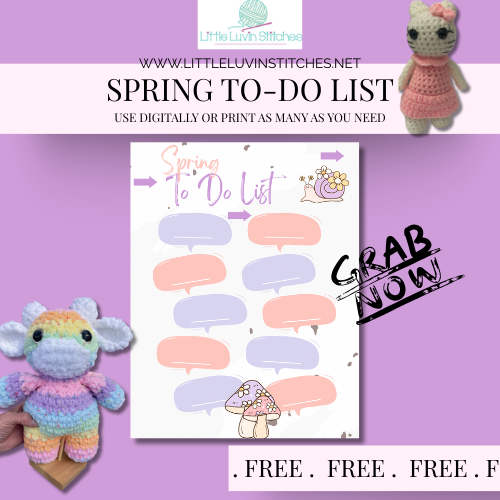 Spring To-Do List, Free To-Do List