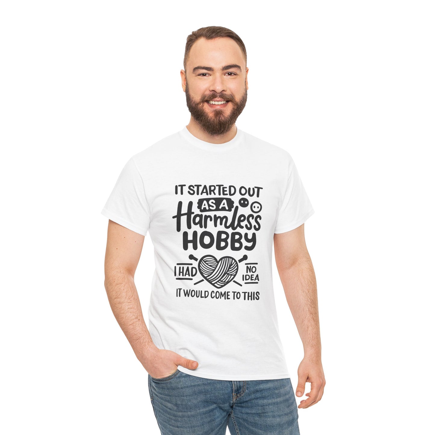 Crochet Hobby T-Shirt Unisex Heavy Cotton Tee
