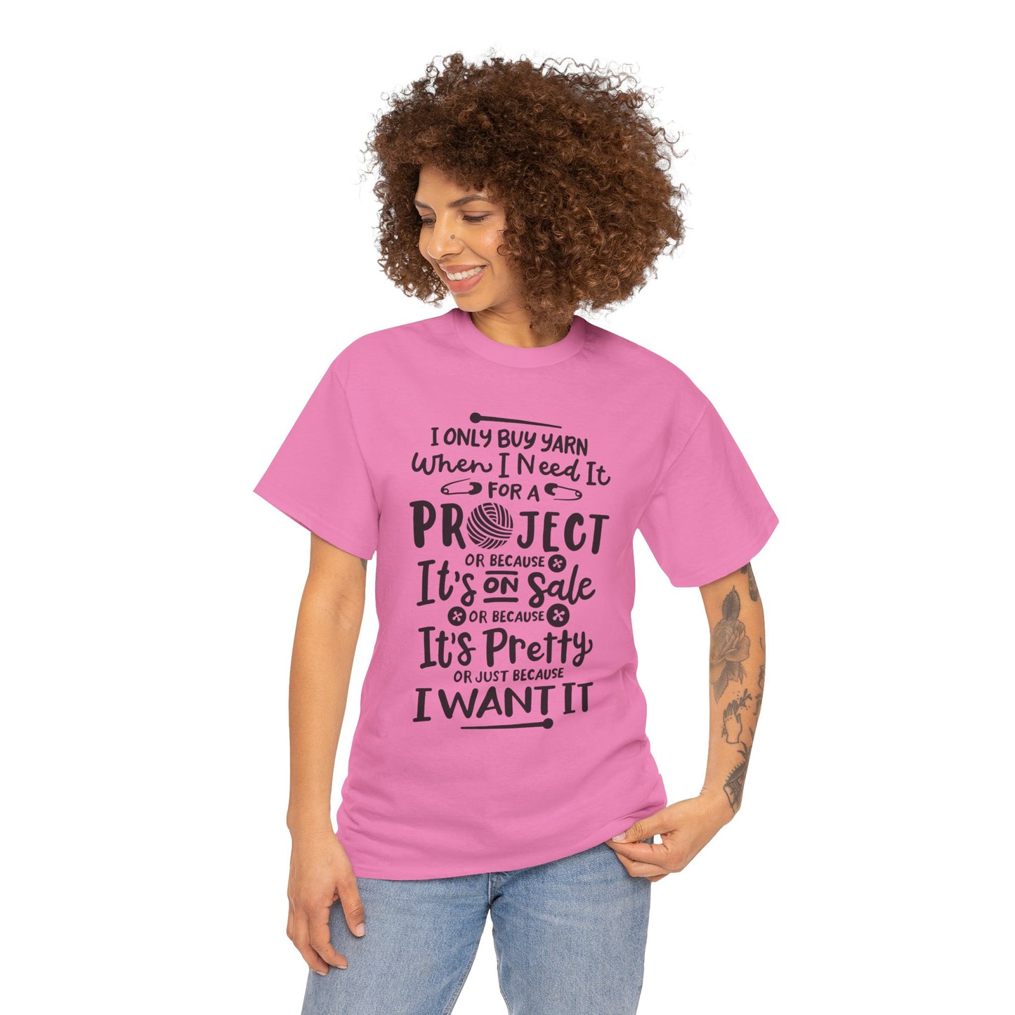 Funny Crochet Theme Unisex Heavy Cotton Tee