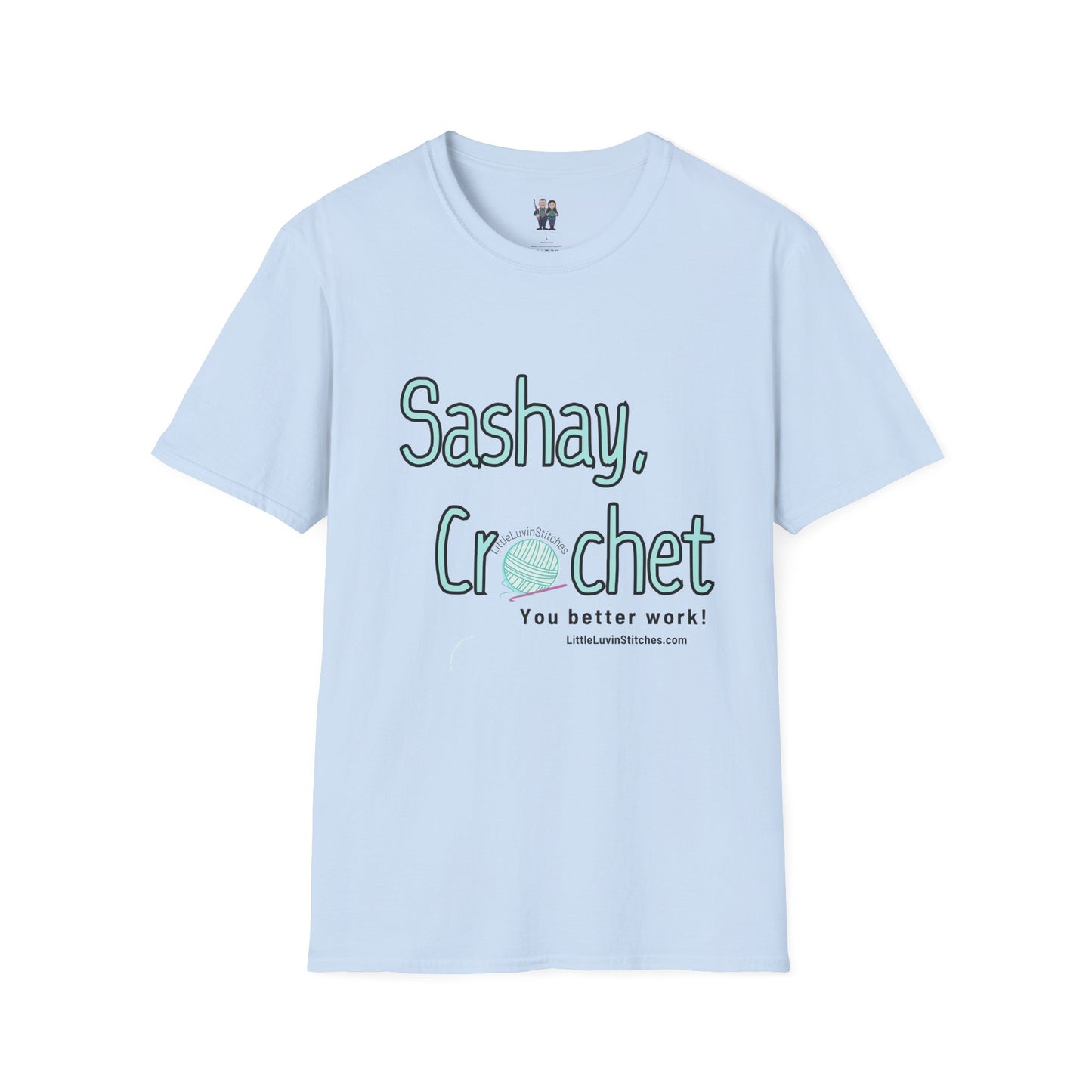 Sashay Crochet, Unisex Softstyle T-Shirt, Comfortable and Extra Soft