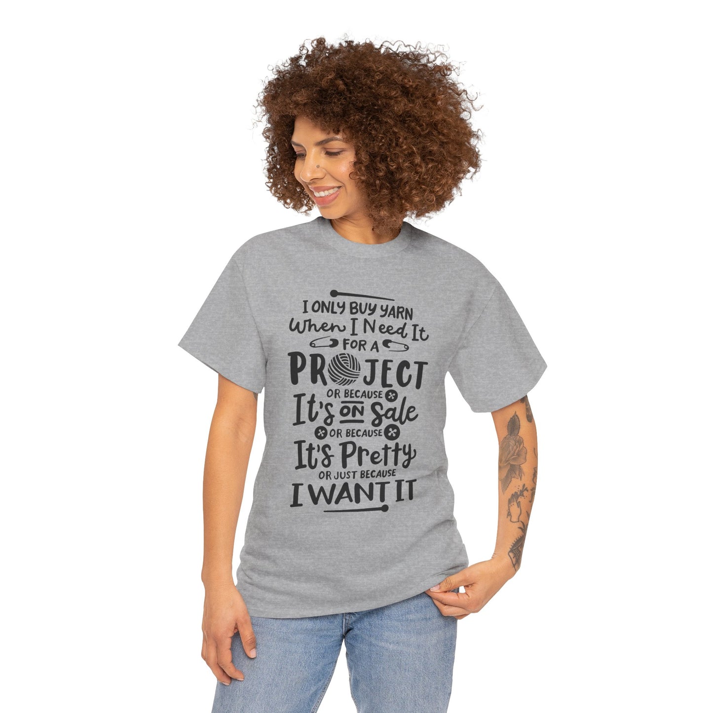 Funny Crochet Theme Unisex Heavy Cotton Tee