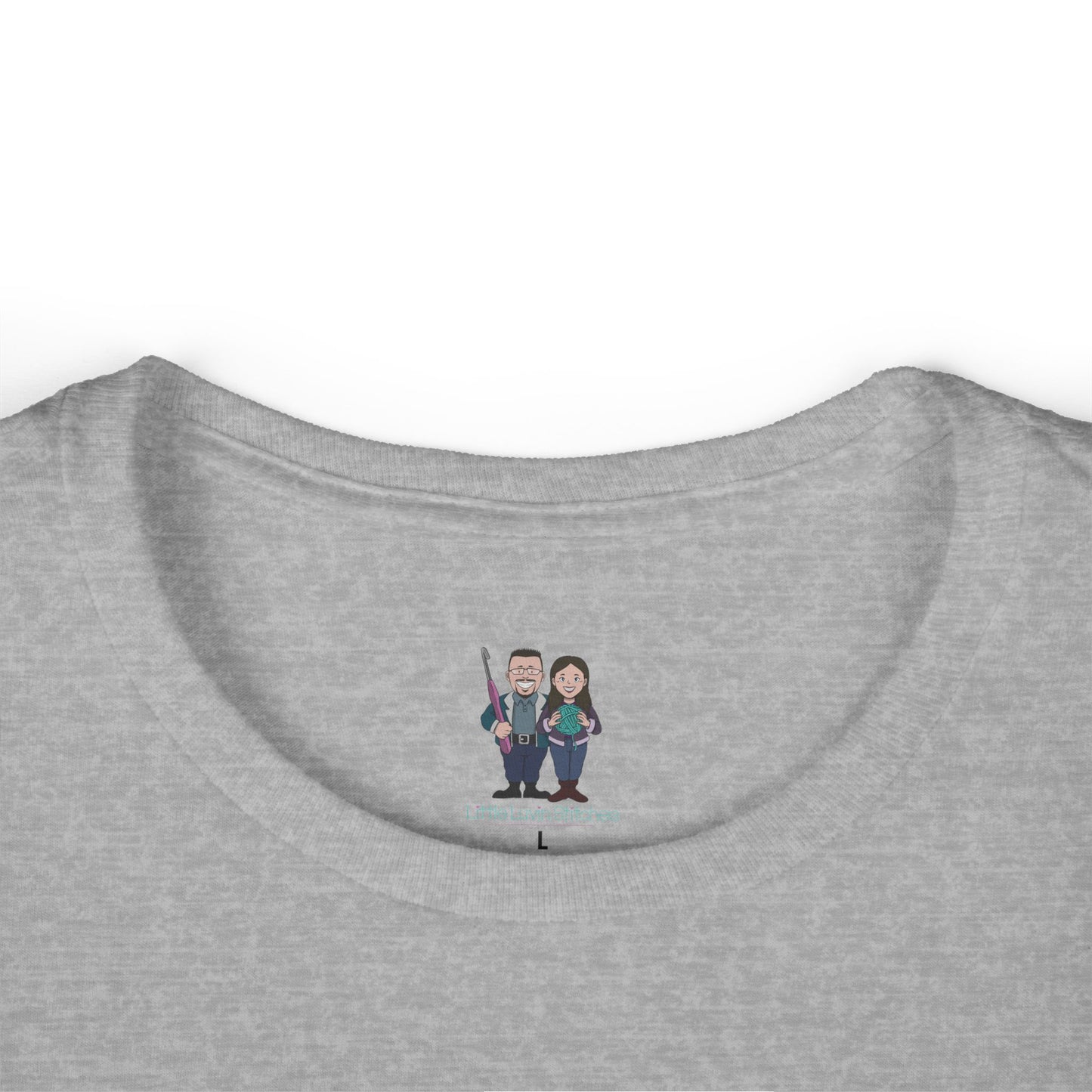 Cute Crochet Themed Women's Softstyle Tee, Fitted Tee