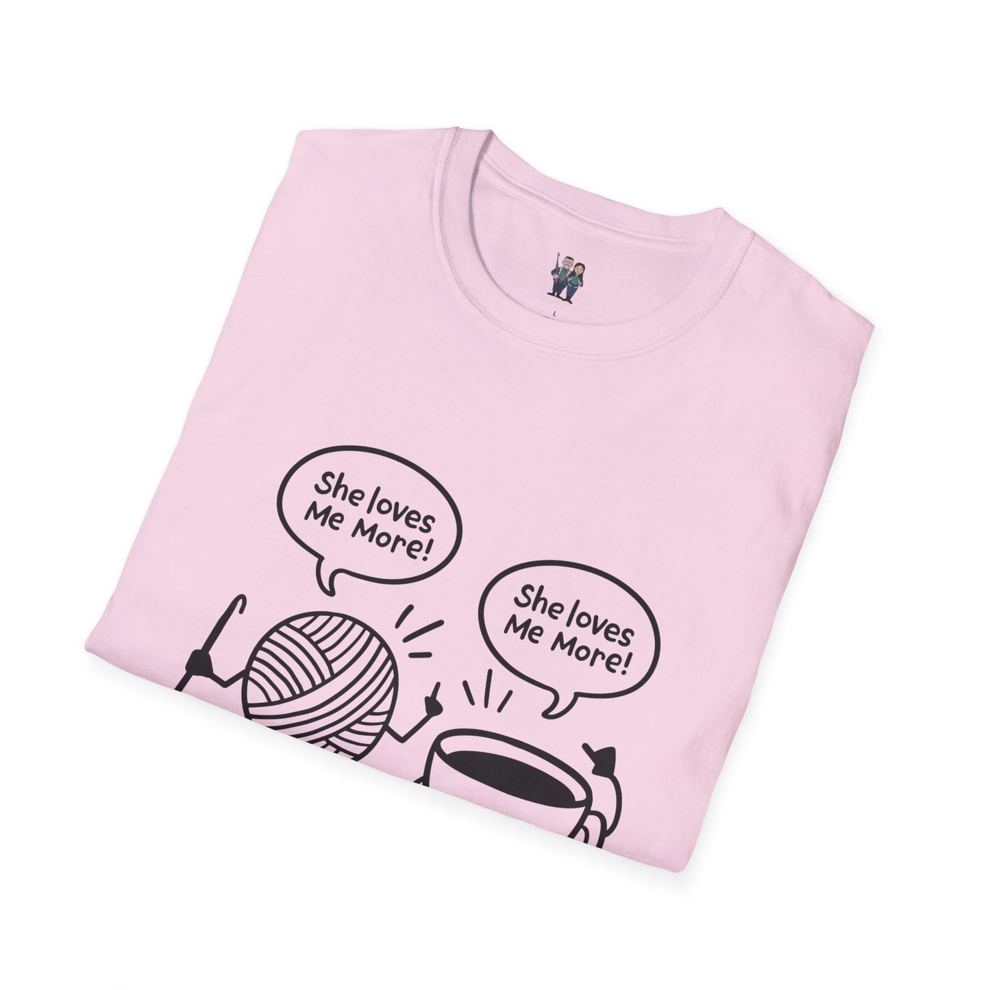 Yarn And Coffee Battle Unisex Heavy Cotton Tee, Crochet Gift