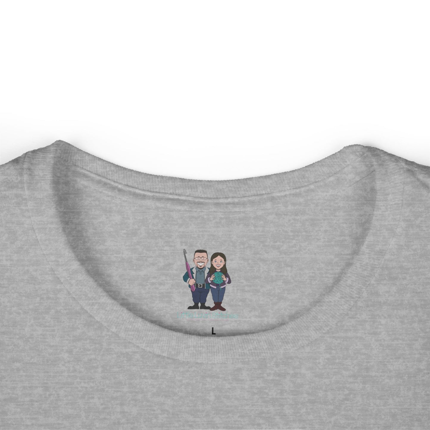 Cute Crochet Saying Women's Softstyle Tee, Comfortable Fitted Tee