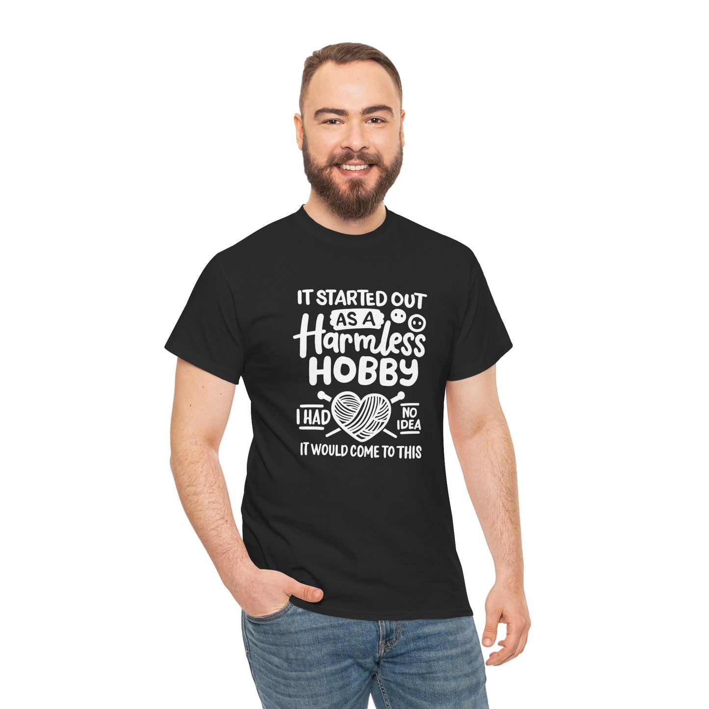 Crochet Hobby T-Shirt Unisex Heavy Cotton Tee