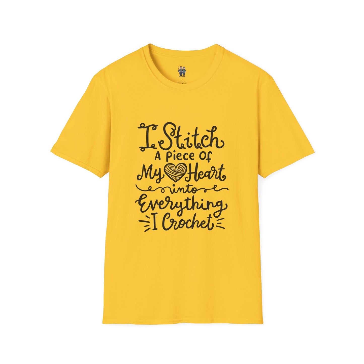 Thoughtful Crochet Saying Unisex Softstyle Tee, Gift For Crochet Lover