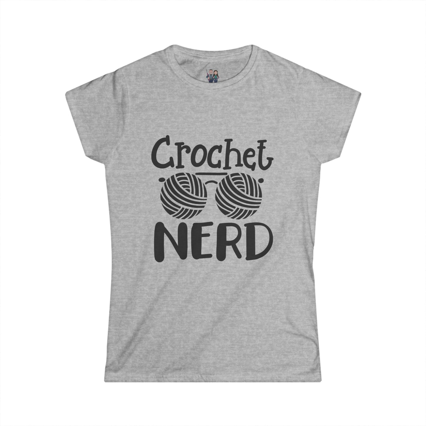 Crochet Nerd, Funny Saying Women's Softstyle Tee