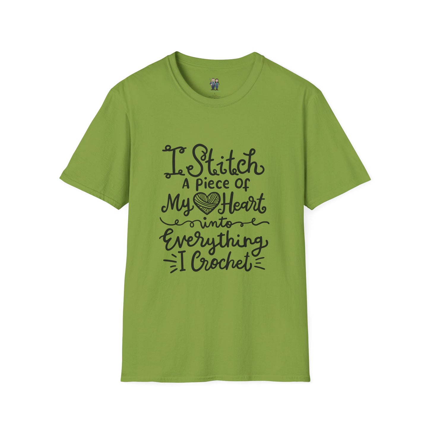 Thoughtful Crochet Saying Unisex Softstyle Tee, Gift For Crochet Lover