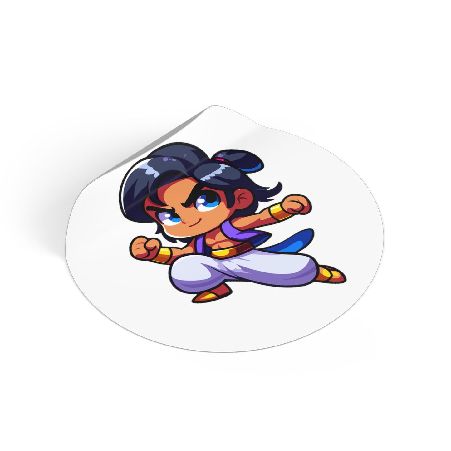 Aladdin Round Vinyl Stickers - Little Luvin Stitches