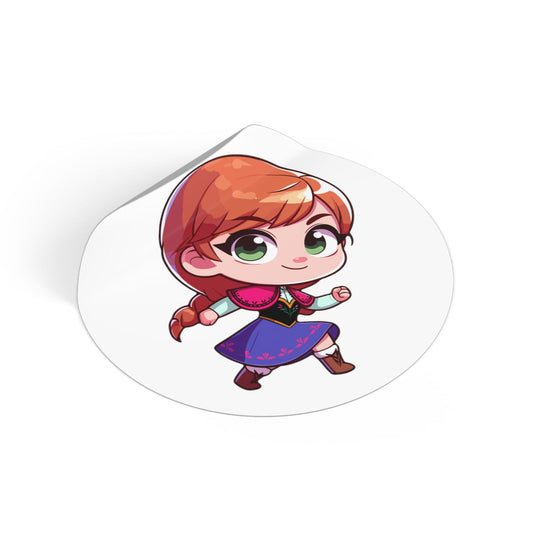 Anna V3 Round Vinyl Stickers - Little Luvin Stitches